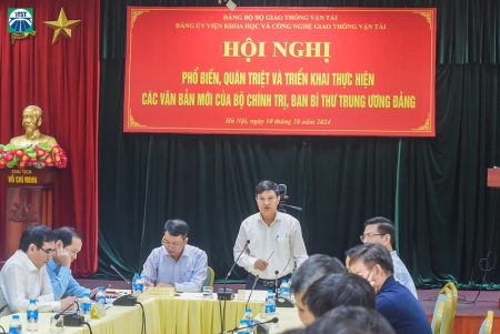 Đảng bộ Viện tổ chức Hội nghị phổ biến, quán triệt các văn bản của Bộ Chính trị, Ban Bí thư Trung ương Đảng