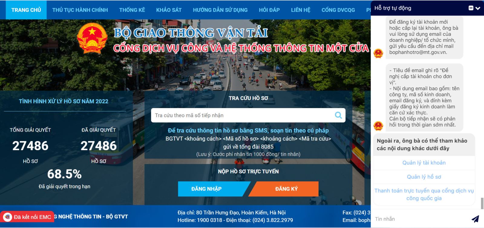 Bộ Giao thông vận tải thử nghiệm trợ lý ảo hỗ trợ người dân, doanh nghiệp dùng dịch vụ công